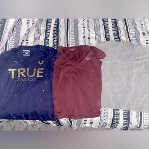 Women’s True Religion V-Neck Shirts
